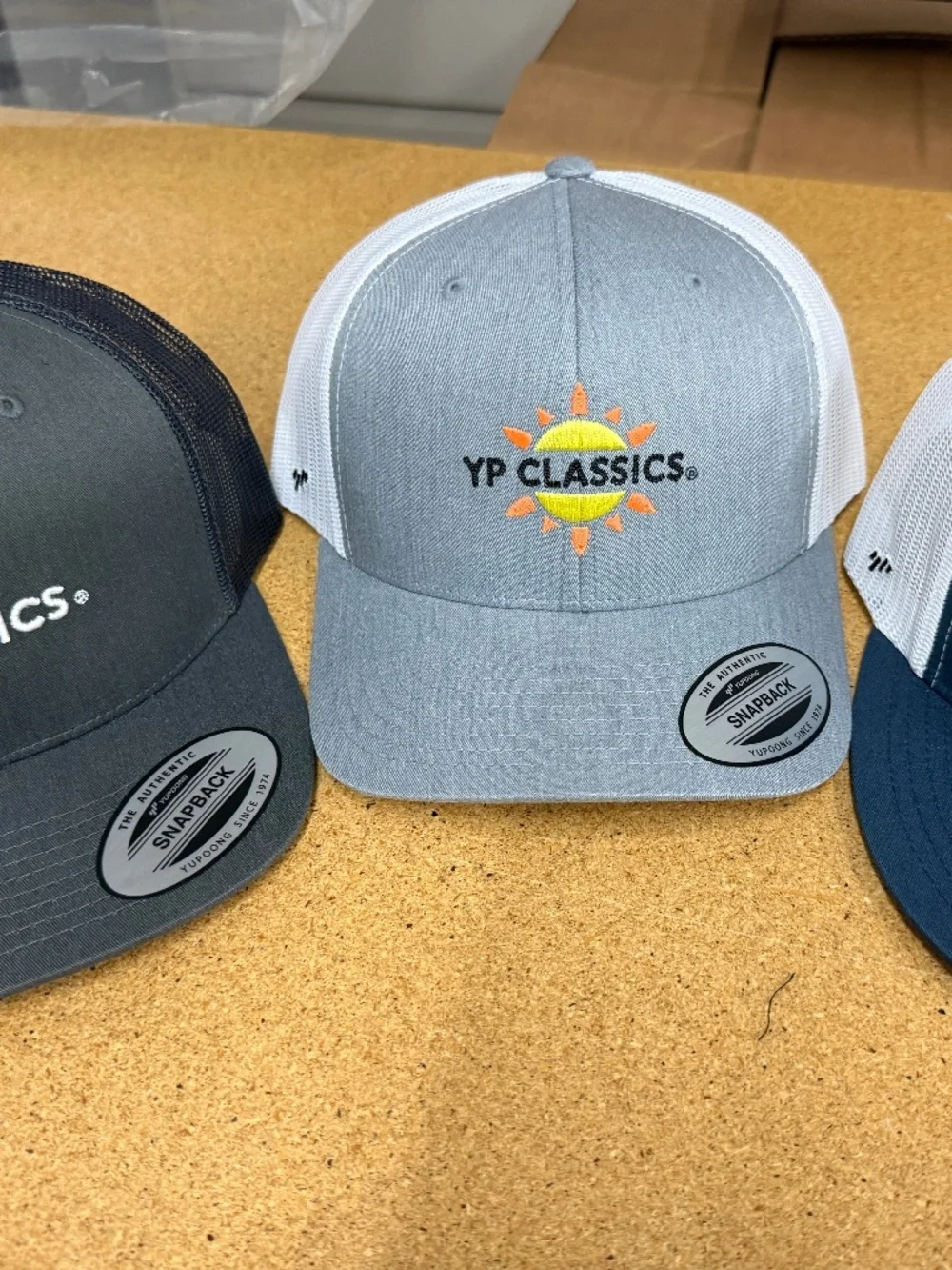 Yupoong snap back hats
